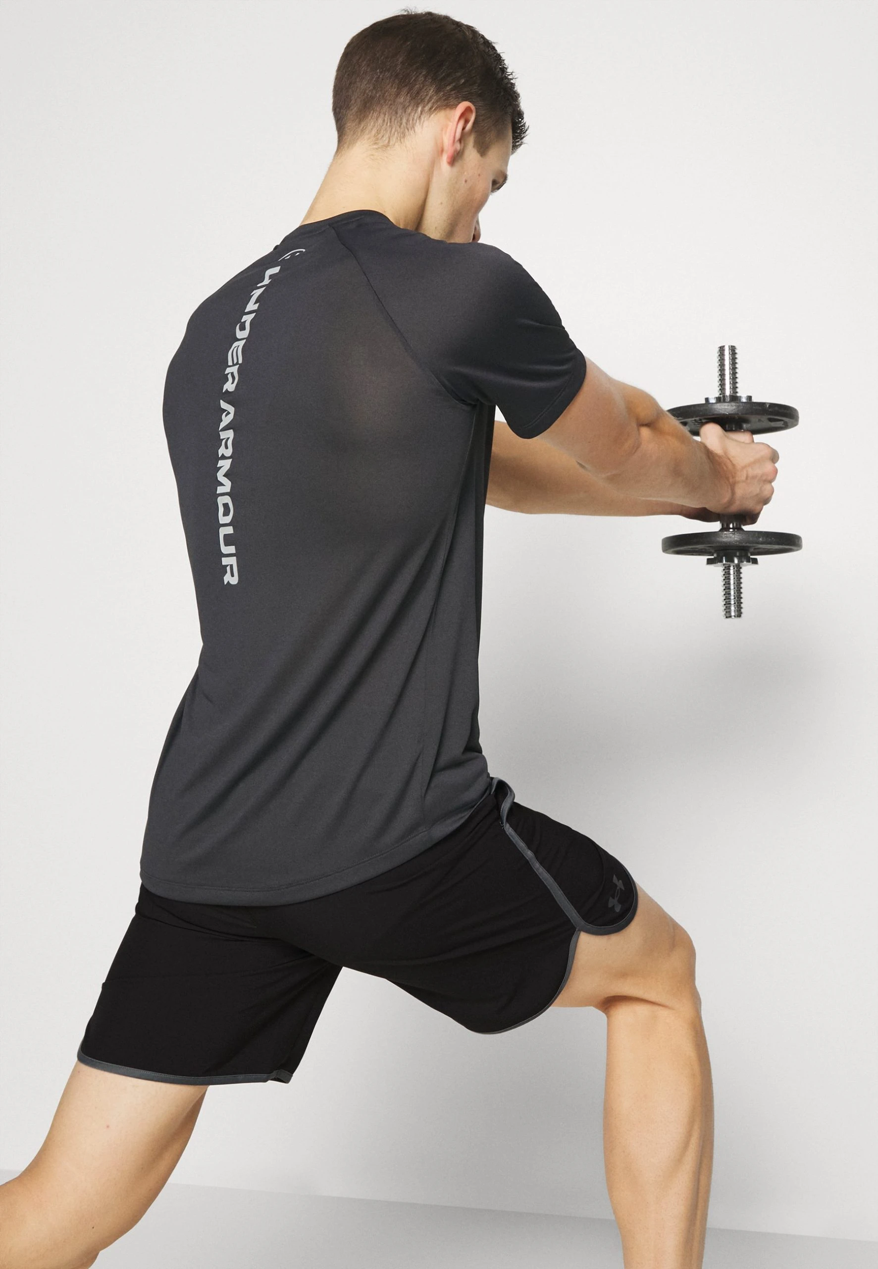 Under Armour HIIT SHORTS - Krótkie Spodenki Sportowe - Black/pitch Gray - obrazek 4