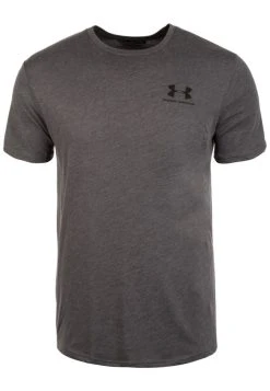 Under Armour SPORTSTYLE LC SS - T-shirt Basic - Charcoal Medium Heather