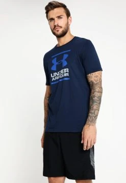 Under Armour GL FOUNDATION SS - Koszulka Sportowa - Academy/steel/royal