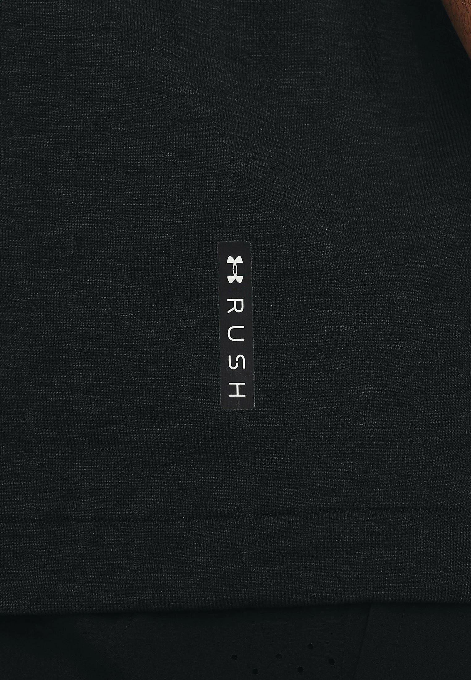 Under Armour SHORT-SLEEVES RUSH SEAMLESS SS - T-shirt Basic - Black - obrazek 4