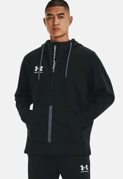 Under Armour LONG SLEEVE ACCELERATE - Bluza Z Kapturem - Black