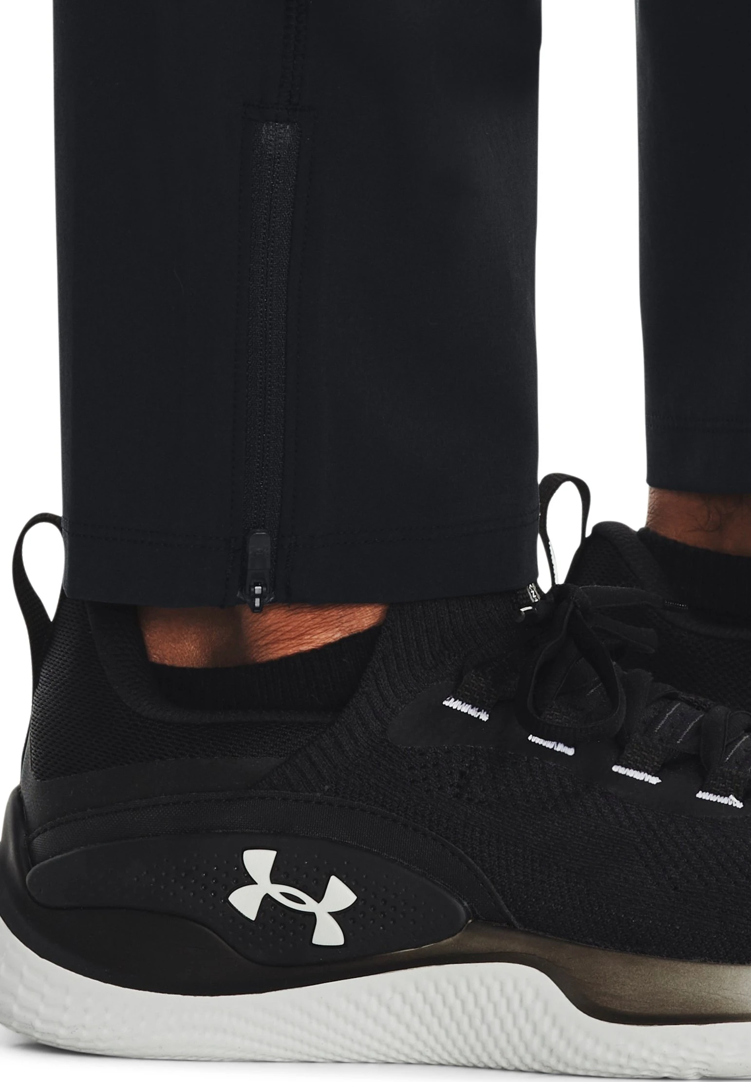 Under Armour UA STORM RUN - Spodnie Treningowe - Black / Black / Reflective - obrazek 4