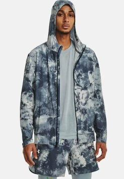 Under Armour UA ANYWHERE STORM SHINE - Kurtka Do Biegania - Harbor Blue