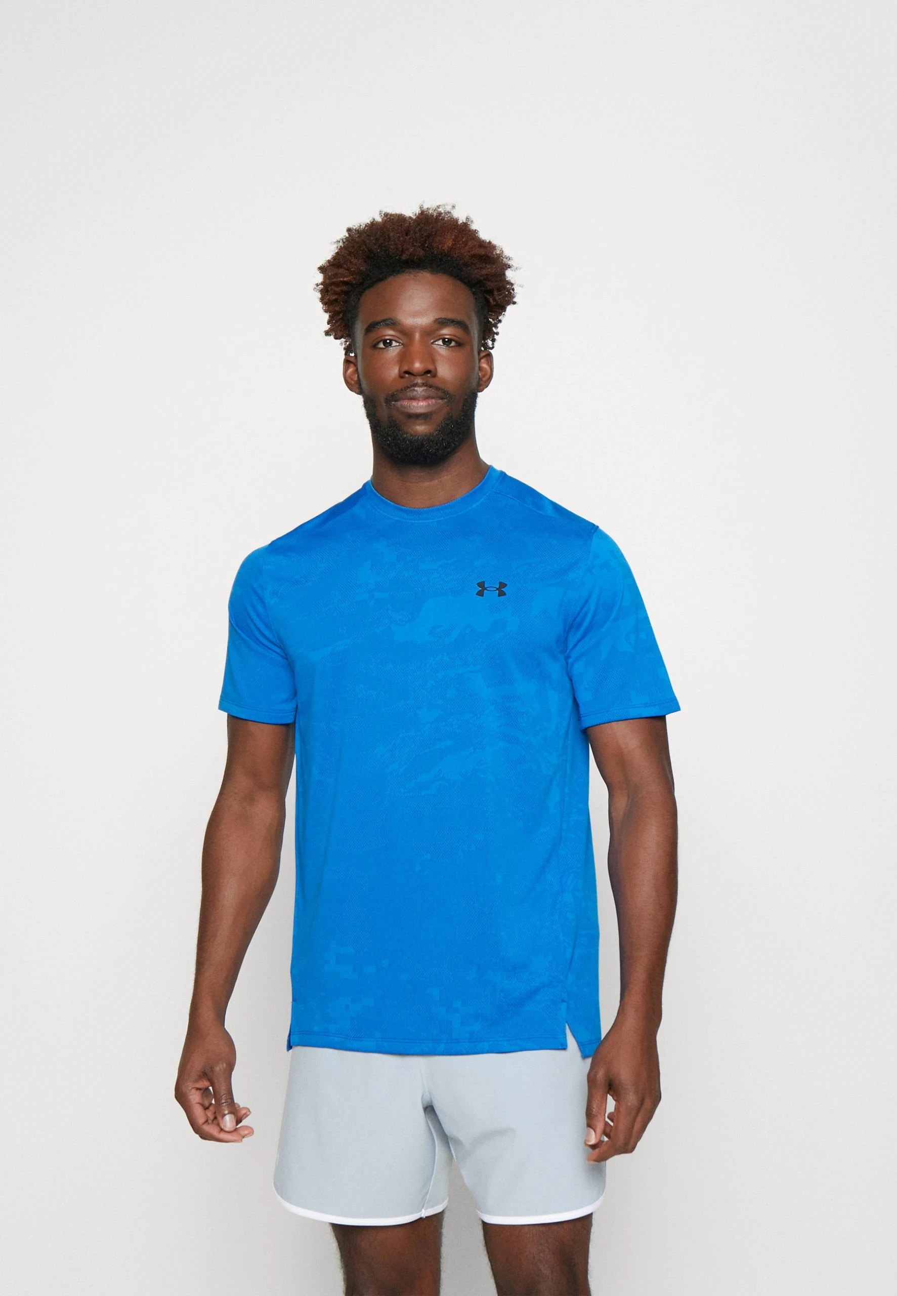 Under Armour TECH VENT JACQUARD SS - Koszulka Sportowa - Blue Mirage/black