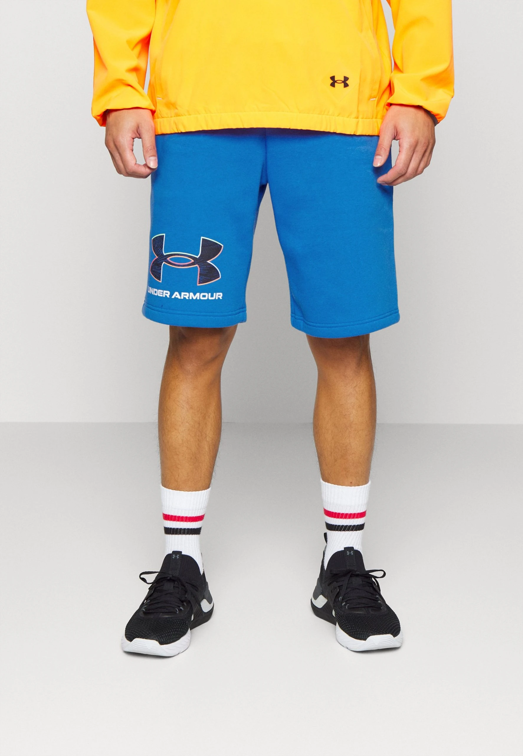 Under Armour RIVAL GRAPHIC SHORT - Krótkie Spodenki Sportowe - Victory Blue/white