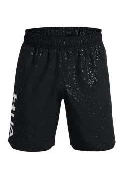 Under Armour RUNNING - KURZ EMBOSS TRAINING - Krótkie Spodenki Sportowe - Schwarz
