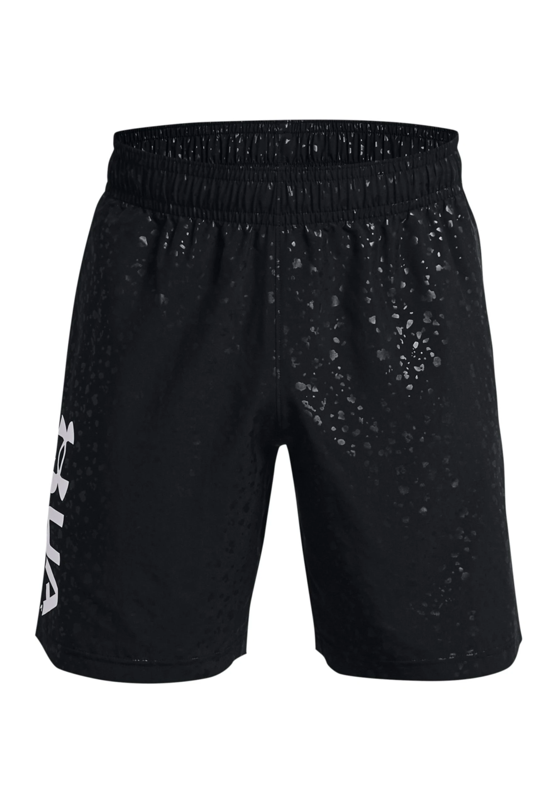 Under Armour RUNNING - KURZ EMBOSS TRAINING - Krótkie Spodenki Sportowe - Schwarz