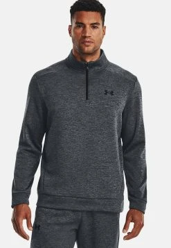 Under Armour 1/4 ZIP - Bluza - Pitch Gray