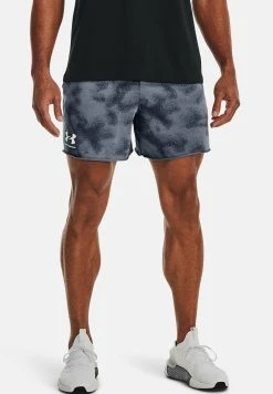 Under Armour UA RIVAL TERRY 6IN - Krótkie Spodenki Sportowe - Downpour Gray