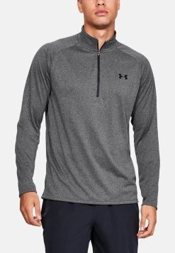 Under Armour TECH ZIP - Bluzka Z Długim Rękawem - Carbon Heather