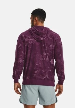 Under Armour JOURNEY - Bluza Z Kapturem - Purple Stone