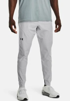 Under Armour UNSTOPPABLE - Spodnie Treningowe - Halo Gray
