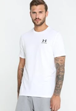 Under Armour SPORTSTYLE LC SS - T-shirt Basic - White/black