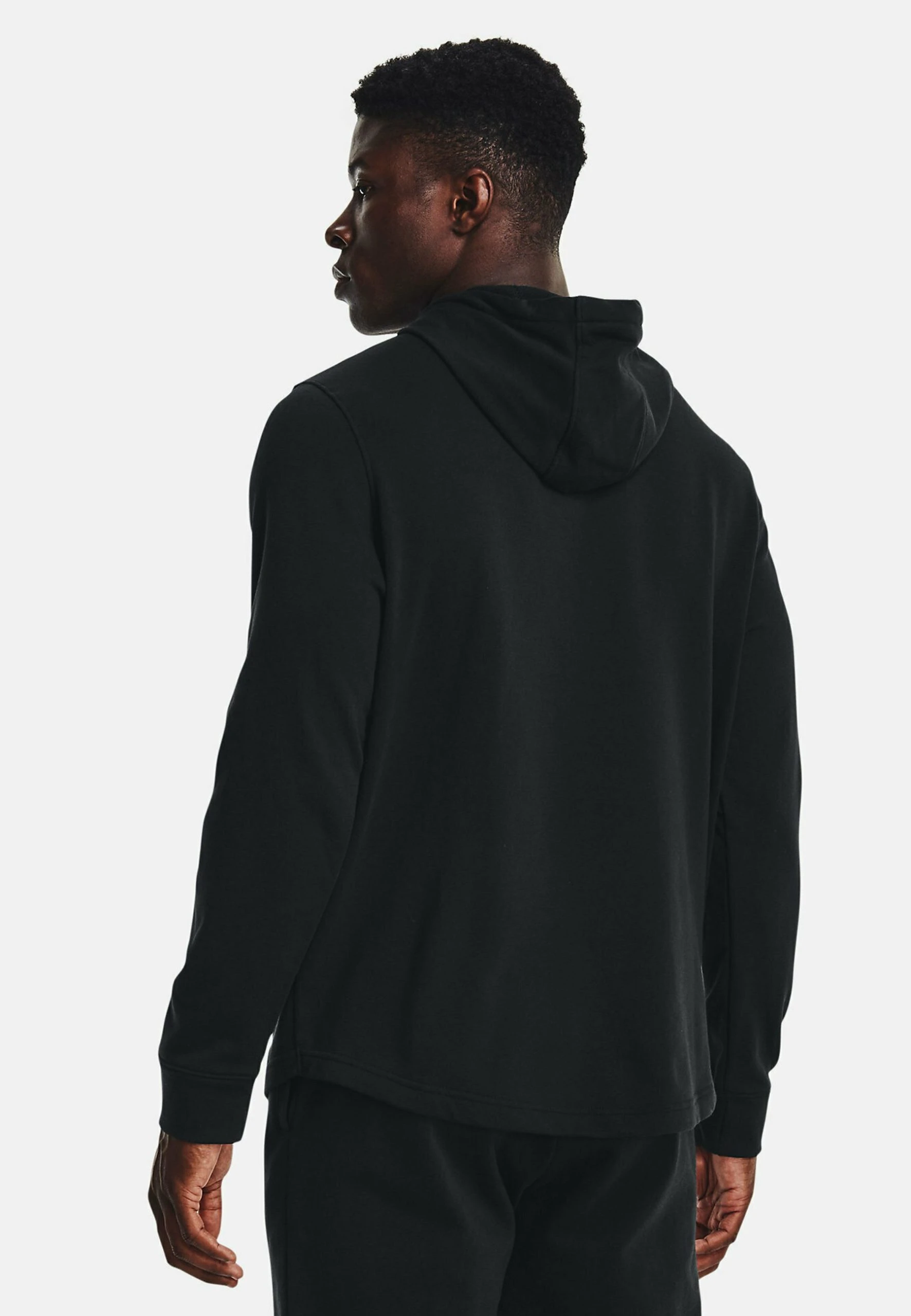 Under Armour UA RIVAL LOGO - Bluza Z Kapturem - Black - obrazek 3