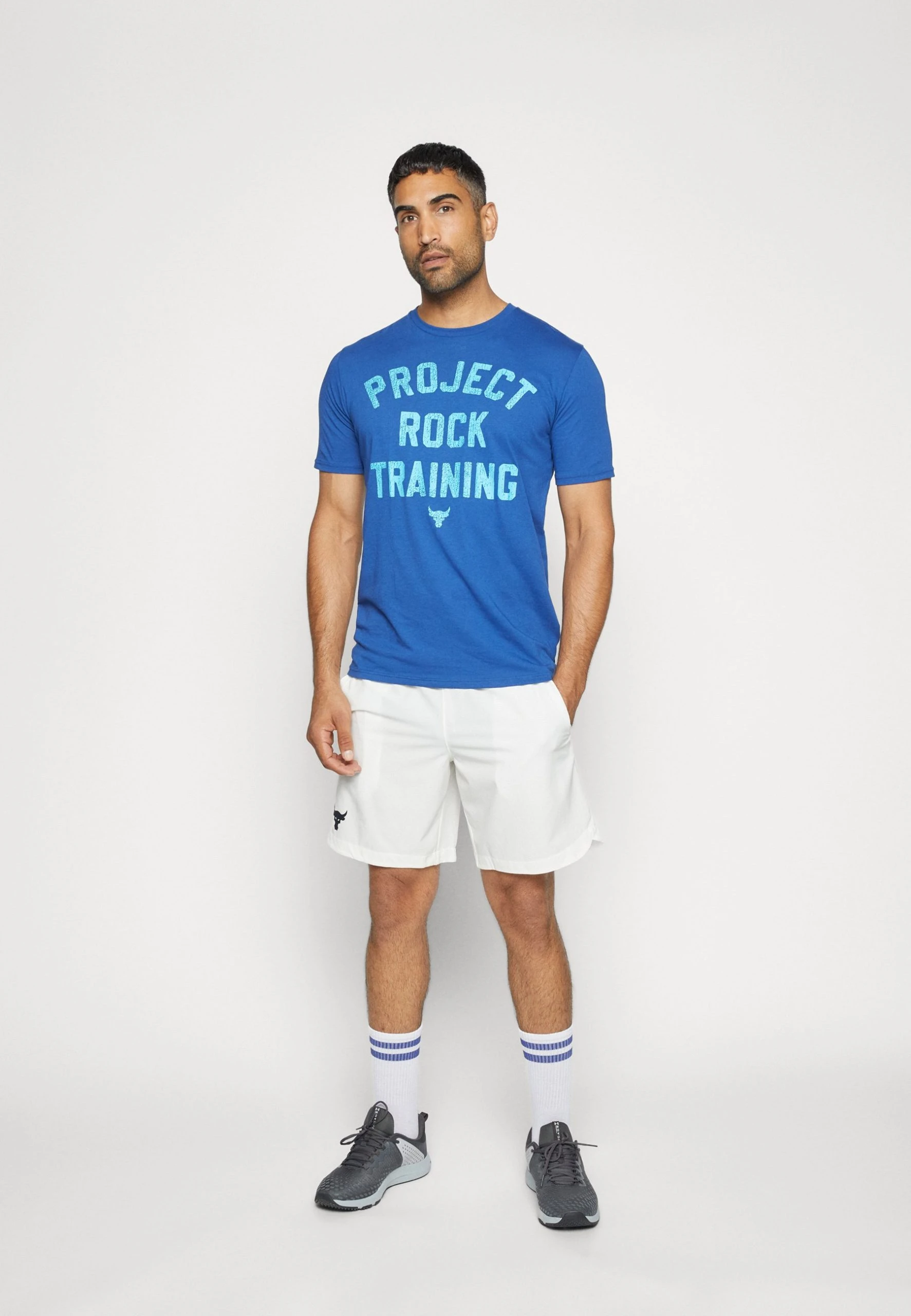 Under Armour ROCK TRAINING - T-shirt Z Nadrukiem - Blue Mirage/blue Surf - obrazek 5
