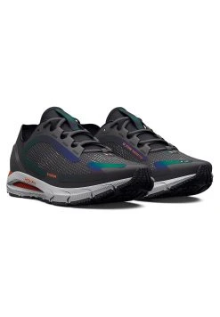 Under Armour HOVR SONIC 5 STORM - Obuwie Do Biegania Treningowe - Jet Gray / Mod Gray / Blaze Orange
