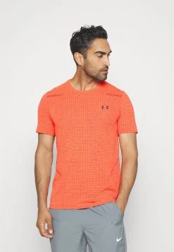 Under Armour SEAMLESS GRID - Koszulka Sportowa - Beta/dark Maroon