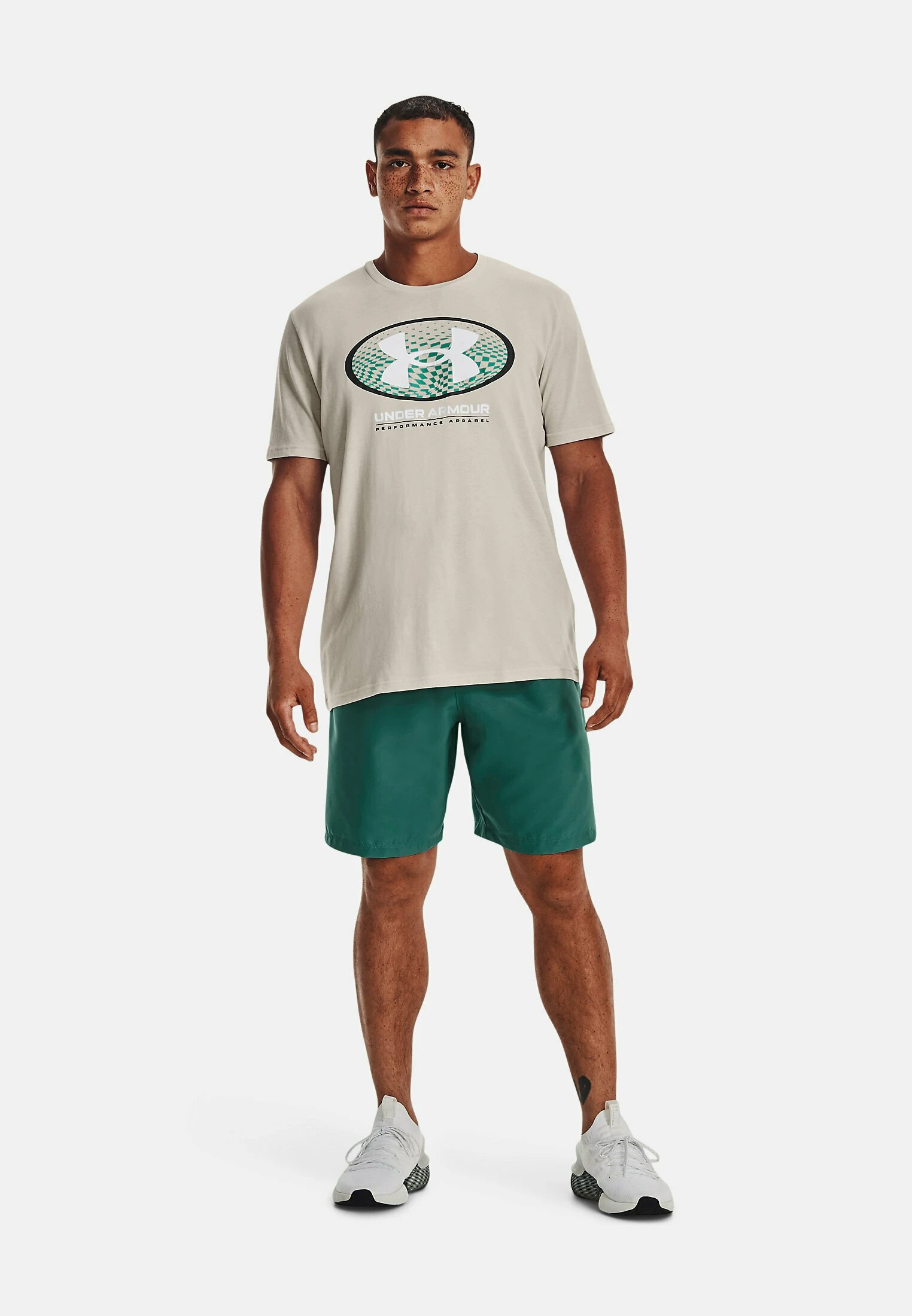 Under Armour GRAPHIC - Krótkie Spodenki Sportowe - Coastal Teal - obrazek 2