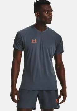 Under Armour SHORTSLEEVES ACCELERATE - Koszulka Sportowa - Downpour Gray