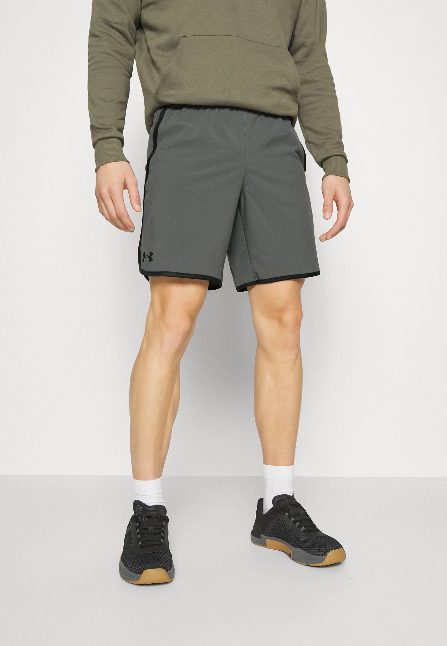 Under Armour HIIT SHORTS - Krótkie Spodenki Sportowe - Pitch Gray/black