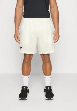 Under Armour ROCK SHORTS - Krótkie Spodenki Sportowe - Ivory/black