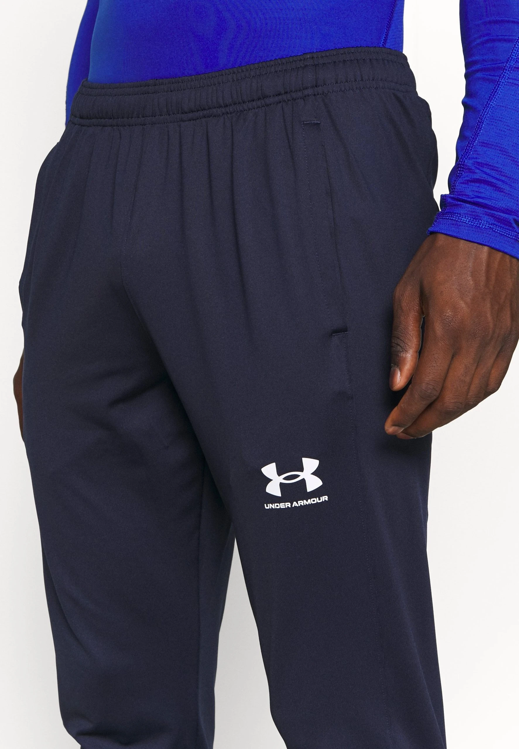 Under Armour CHALLENGER - Spodnie Treningowe - Midnight Navy/white - obrazek 6