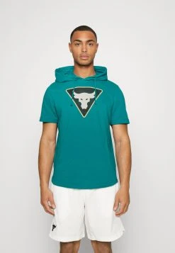 Under Armour T-shirt Z Nadrukiem - Coastal Teal/ivory/black