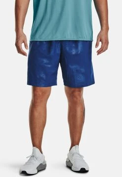 Under Armour EMBOSS - Krótkie Spodenki Sportowe - Blue Mirage