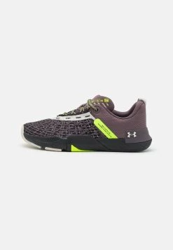 Under Armour TRIBASE REIGN 5 Q2 - Obuwie Treningowe - Ash Taupe/black/fog