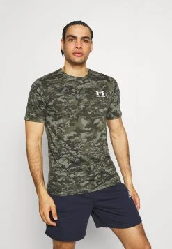 Under Armour CAMO - T-shirt Z Nadrukiem - Baroque Green