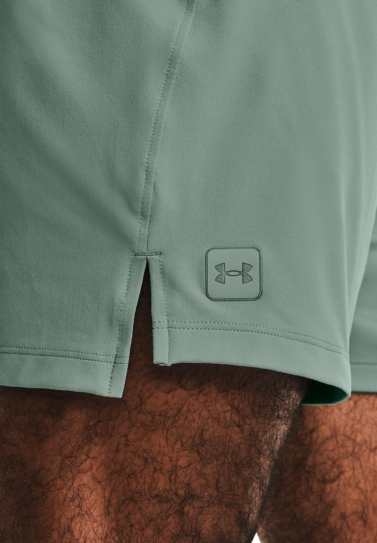 Under Armour MERIDIAN - Krótkie Spodenki Sportowe - Opal Green - obrazek 4