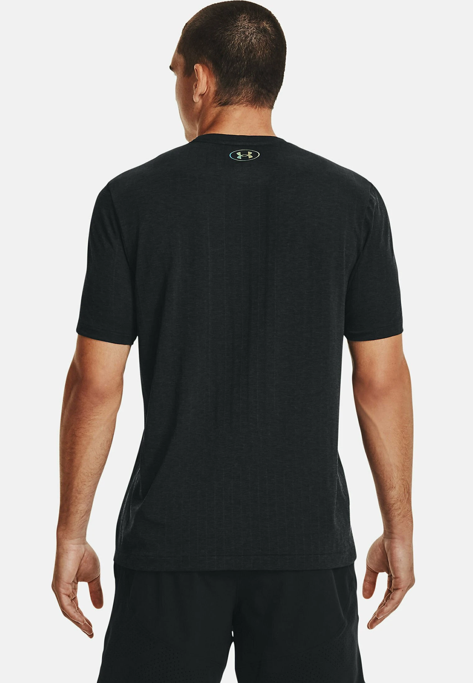 Under Armour SHORT-SLEEVES RUSH SEAMLESS SS - T-shirt Basic - Black - obrazek 3
