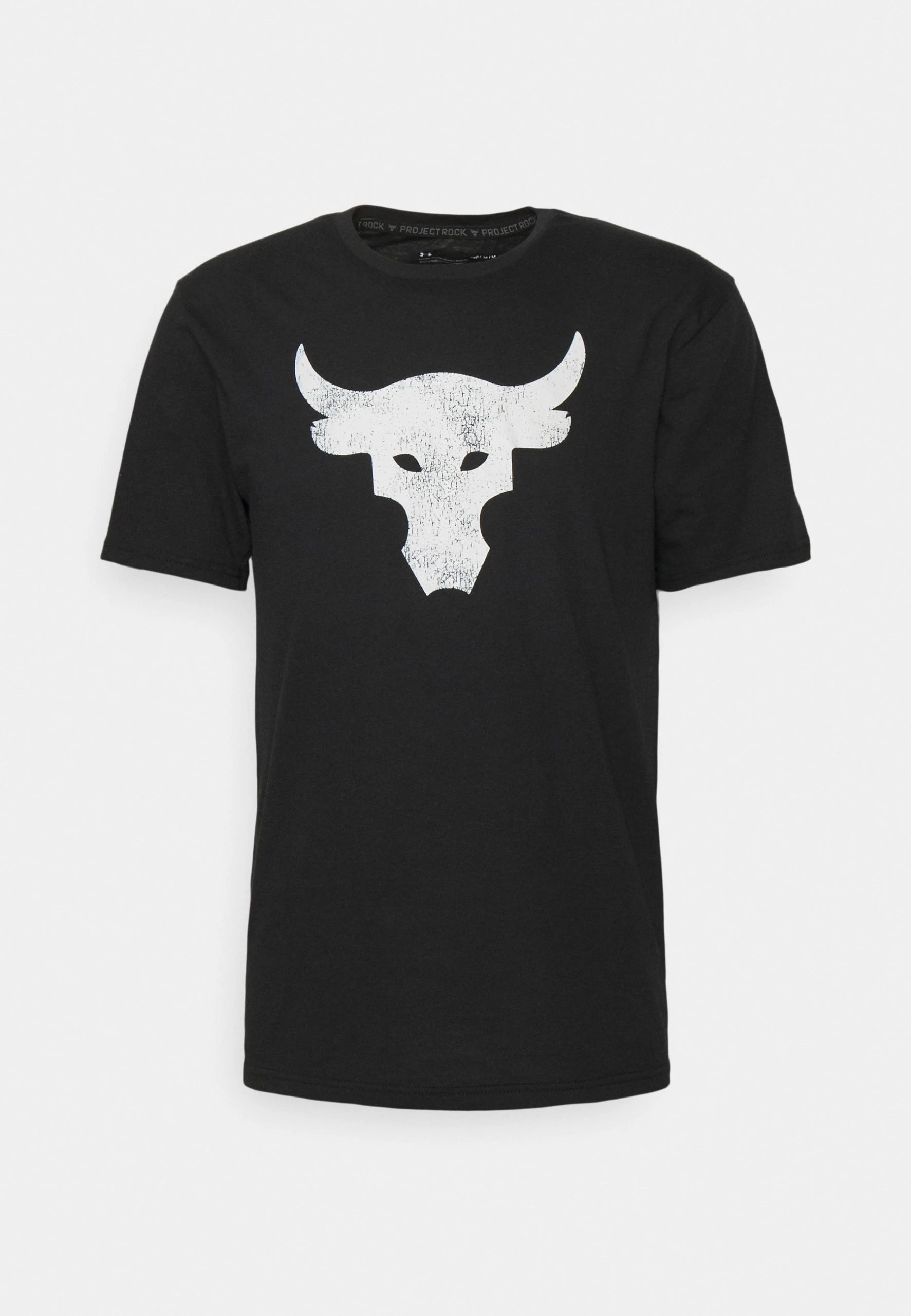 Under Armour ROCK BRAHMA BULL - T-shirt Z Nadrukiem - Black / / Ivory - obrazek 5