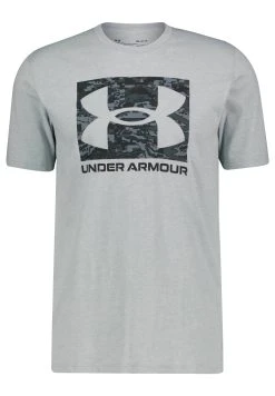 Under Armour ABC CAMO BOXED LOGO - T-shirt Z Nadrukiem - Grau