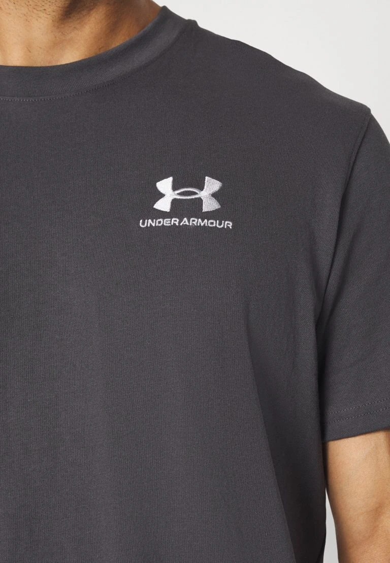 Under Armour LOGO HEAVYWEIGHT - T-shirt Basic - Jet Gray/rise - obrazek 5