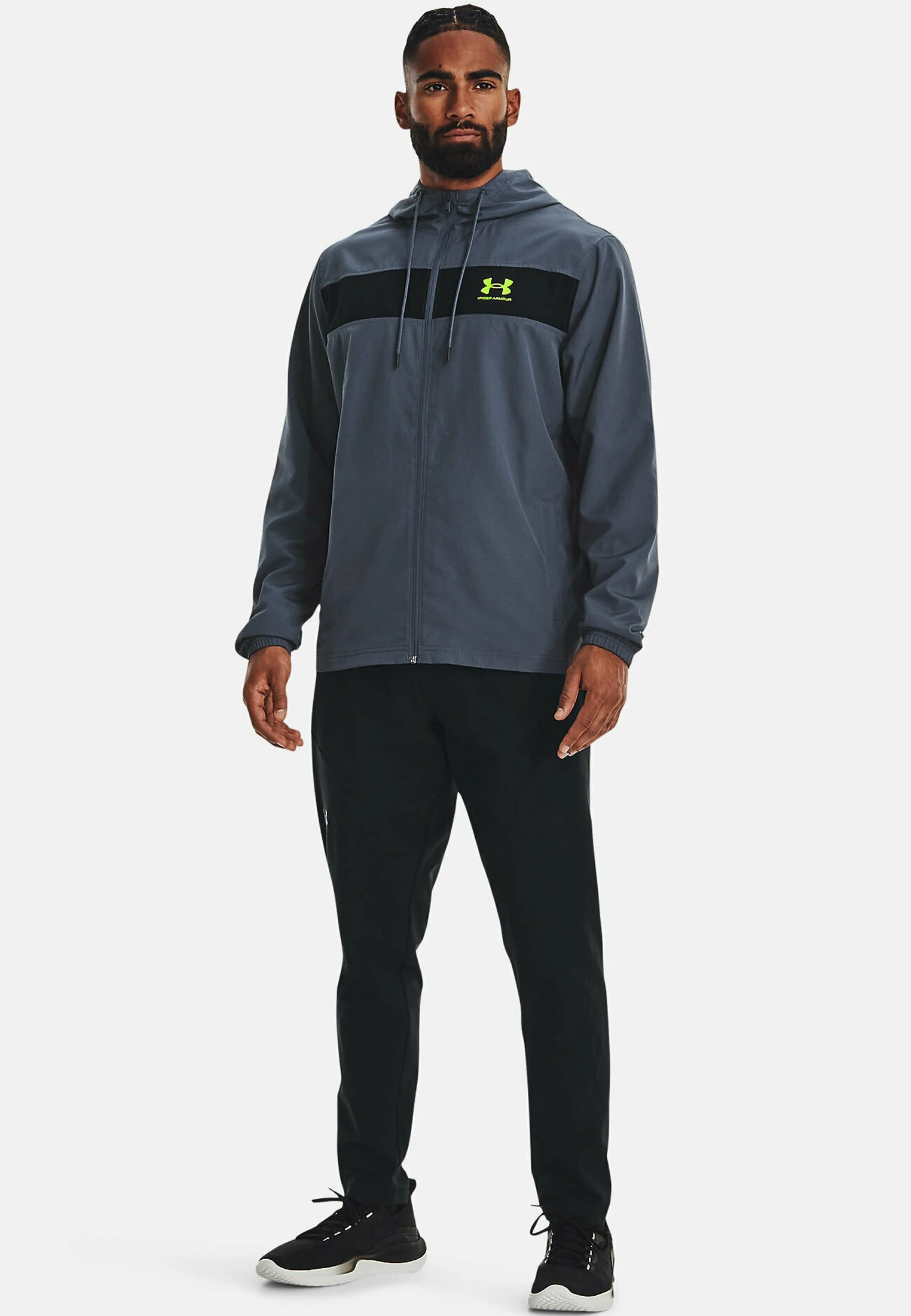 Under Armour SPORTSTYLE - Bluza Z Kapturem - Downpour Gray - obrazek 2