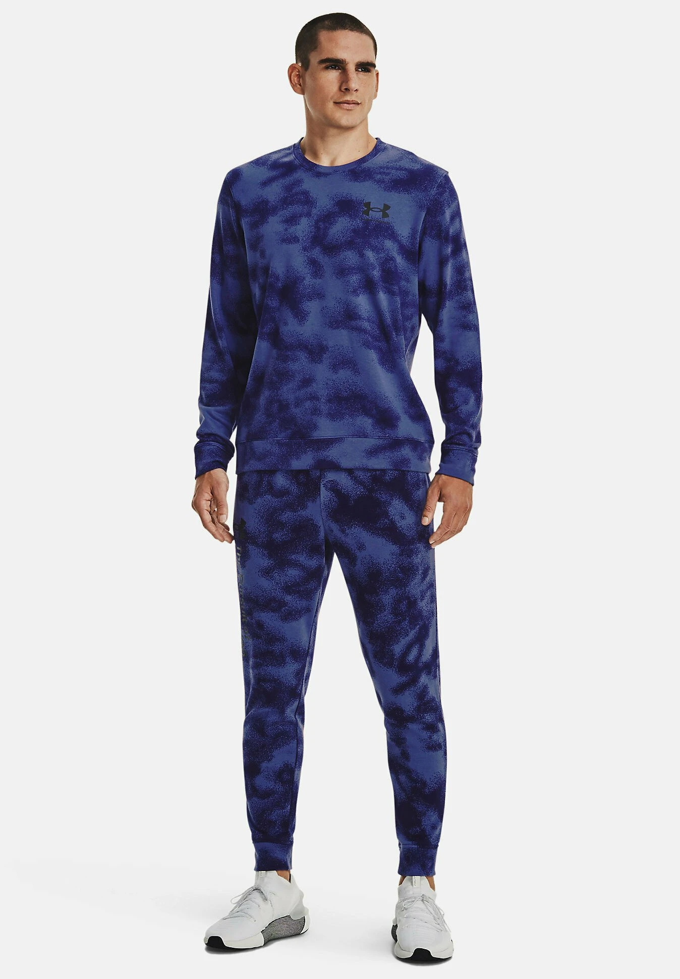 Under Armour UA RIVAL TERRY NOV CREW - Bluza - Sonar Blue - obrazek 2
