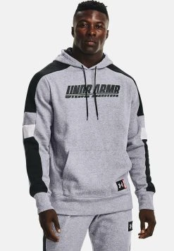 Under Armour BASELINE FLEECE - Bluza Z Kapturem - Grey