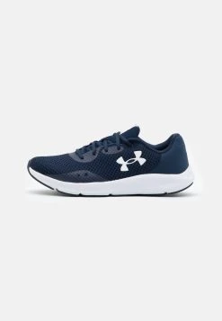 Under Armour CHARGED PURSUIT 3 - Obuwie Do Biegania Treningowe - Academy/white