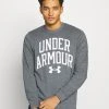 Under Armour RIVAL CREW - Bluza - Pitch Gray Full Heather