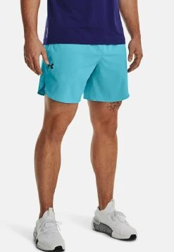 Under Armour PEAK - Krótkie Spodenki Sportowe - Blue Surf