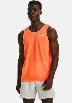 Under Armour STREAKER SINGLET - Top - Orange Blast