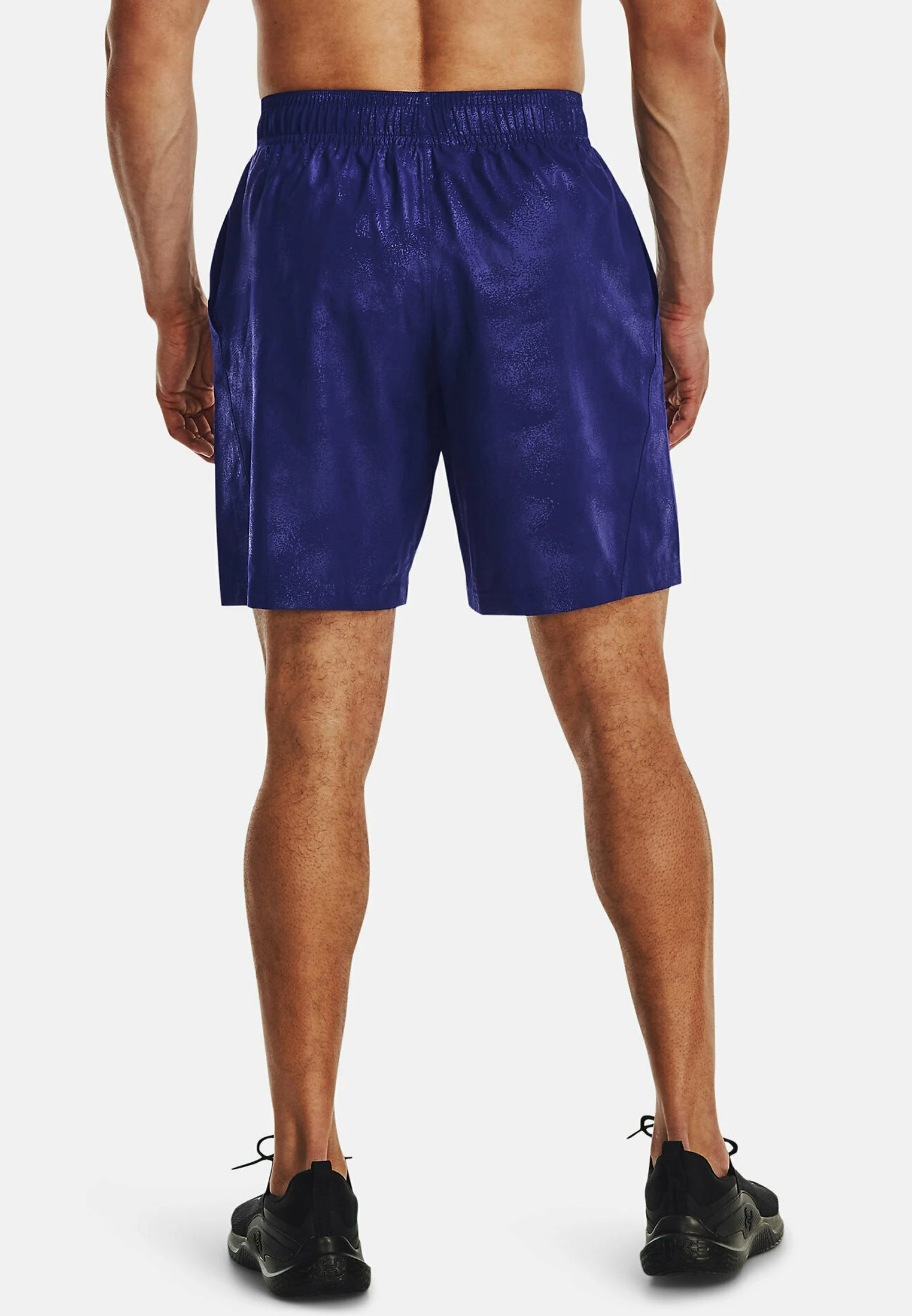 Under Armour EMBOSS - Krótkie Spodenki Sportowe - Sonar Blue - obrazek 3