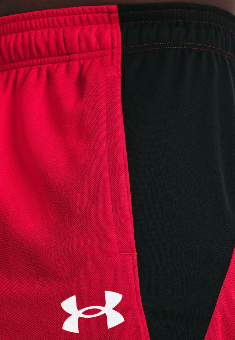 Under Armour BASELINE 10IN - Krótkie Spodenki Sportowe - Red - obrazek 4