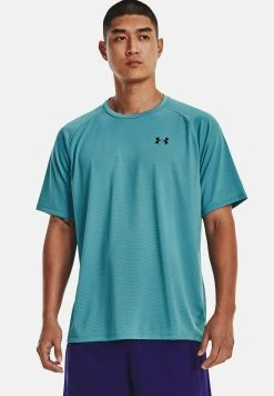 Under Armour NOVELTY TECH 2.0 TRAININGS - T-shirt Z Nadrukiem - Glacier Blue