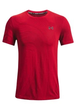 Under Armour RUNNING - T-shirt Z Nadrukiem - Rot