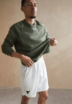 Under Armour RIVAL CREW - Bluza - Marine Green/white