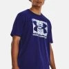 Under Armour ABC CAMO BOXED LOGO - T-shirt Z Nadrukiem - Sonar Blue