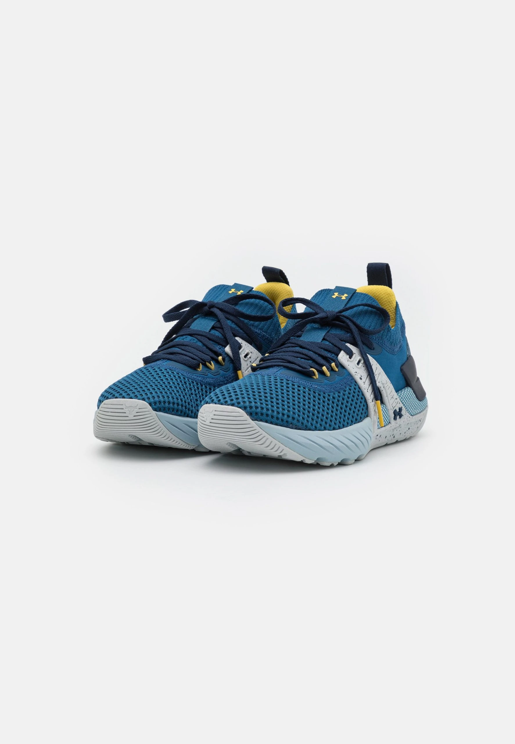 Under Armour PROJECT ROCK 4 - Obuwie Treningowe - Deep Sea/breaker Blue/field Yellow - obrazek 2