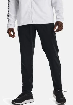 Under Armour UA STORM RUN PANT - Spodnie Treningowe - Black / White / Reflective